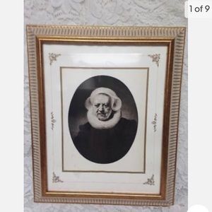 Antique (1906), Rare Etching of a Portrait of an Old Lady, By Rembrandt Van Rijn